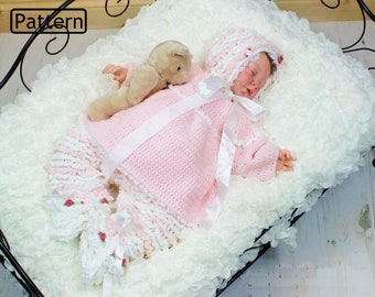 PDF Instant Digital Download Baby Angel Top & Bonnet Crochet