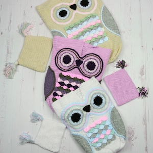 Crochet Pattern Crochet Owl Pattern Baby Owl Pattern Owl Cocoon Pattern Baby Crochet Owl Pattern 3 Sizes CP245 PDF image 9