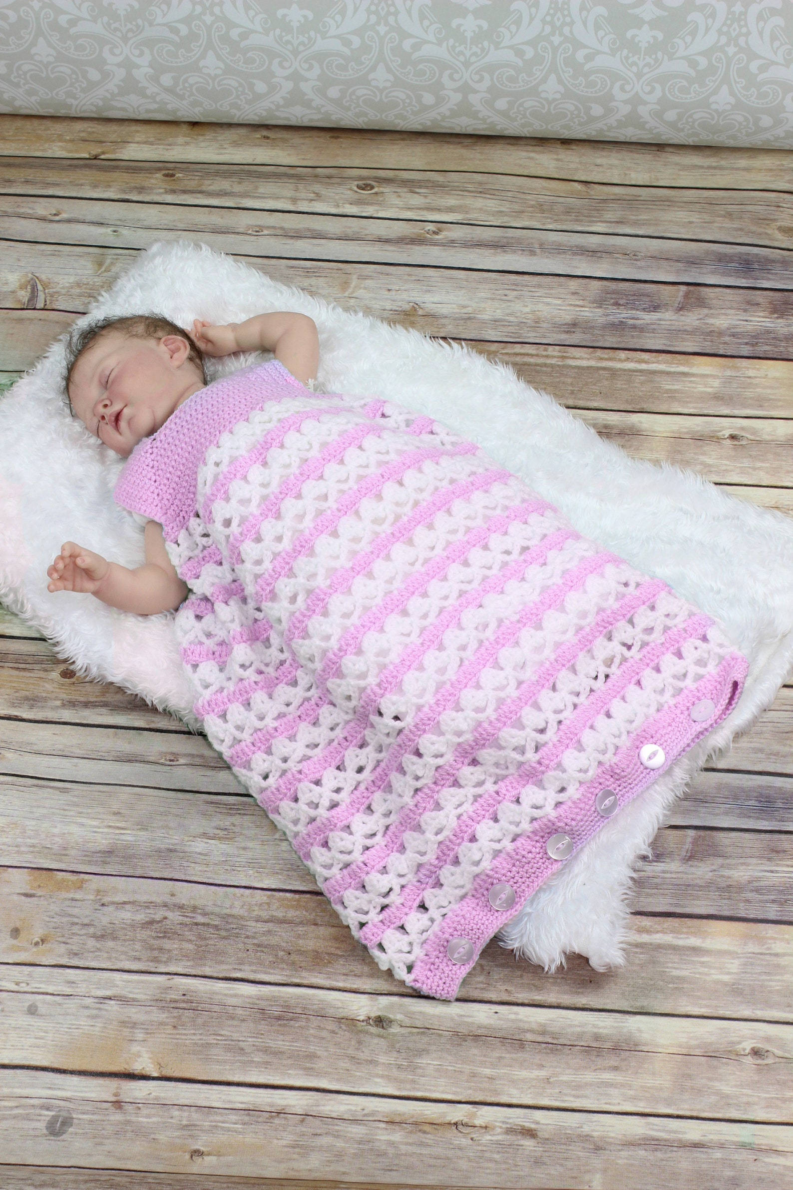 Crochet Pattern Baby Sleeping Bag Baby Cocoon Pattern Etsy