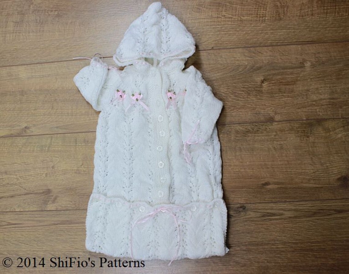 KNITTING PATTERN for Baby Sleeping Bag Knitting Pattern in 2 Sizes PDF ...