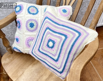 Crochet Pattern - Crochet Cushion Patterns - Granny Square Pattern - Easy Cushion Cover Pattern - Cushion Cover Crochet Pattern -  CP463