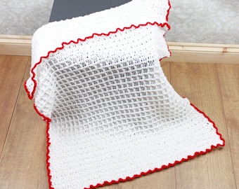 Crochet Pattern -Crocheted Blanket Pattern - Baby Pattern - Baby Blanket Pattern - Baby Afghan Pattern - Cot Blanket- CP326