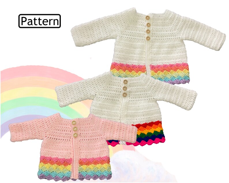 rainbow baby sweater