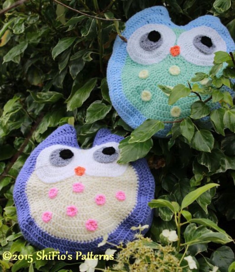 CROCHET PATTERN For Owl Cushion Kids Pillow Pattern Owl Etsy