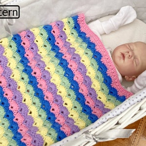 Crochet Pattern - Crochet Blanket Pattern - Baby Blanket Pattern - Afghan Crochet Pattern - Baby Crochet Afghan Pattern - CP644 PD