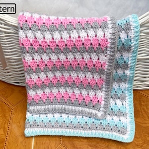 Crochet Pattern - Crochet Blanket Pattern - Baby Blanket Pattern - Afghan Crochet Pattern - Baby Crochet Afghan Pattern -  CP642 PDF