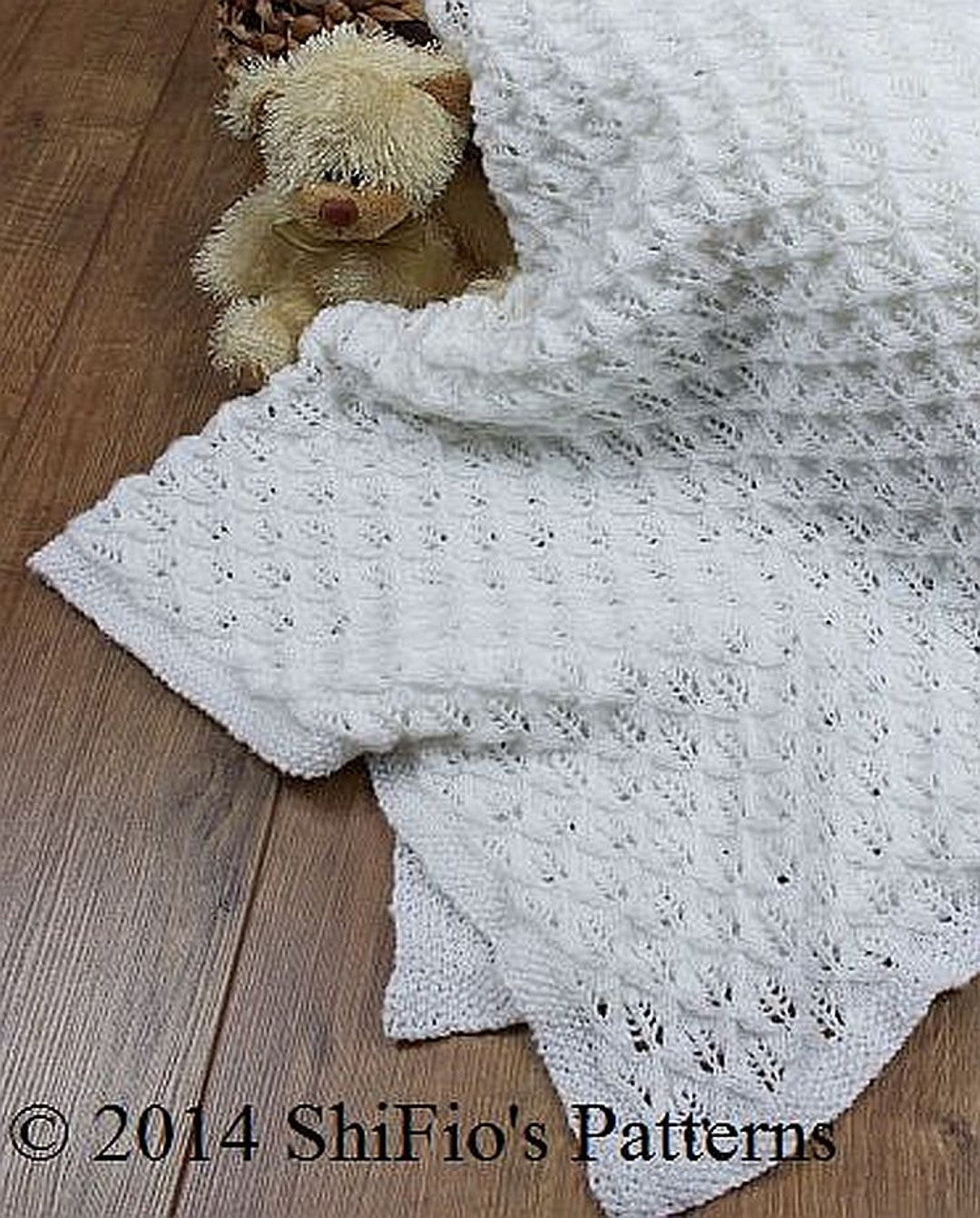 KNITTING PATTERN for Baby Shawl Blanket Pattern Christening Etsy