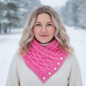 Knitting Pattern - Knitting Scarf Pattern -Neckwarmer Pattern - Neck Warmer Pattern - Winter  KP592