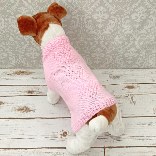 Knitting Pattern - Knitting Dog Outfit Pattern - Dog Pattern - Dog Jumper Pattern - Dog Sweater Pattern - 4 Sizes - KP686