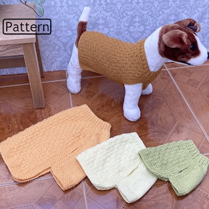 Knitting Pattern - Knitting Dog Outfit Pattern - Dog Pattern - Dog Jumper Pattern - Dog Sweater Pattern - 4 Sizes - KP656
