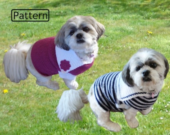 Crochet Pattern - Crochet Dog Outfit Pattern - Dog Pattern - Dog Jumper Pattern - Dog Sweater Pattern - 4 Sizes - CP247