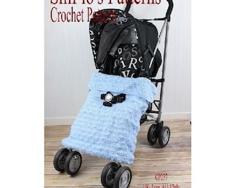 CROCHET PATTERN For Baby Buggy Stroller Blanket Afghan PDF 237 Digital Download