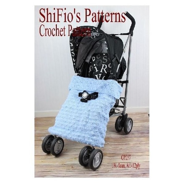 CROCHET PATTERN For Baby Buggy Stroller Blanket Afghan PDF 237 Digital Download