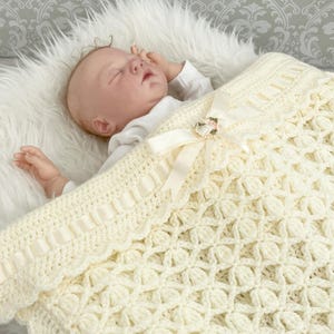 Crochet Pattern - Babies Double Knitting Blanket Pattern - Fancy Blanket - Double Knitting Babies Afghan Pattern- CP408