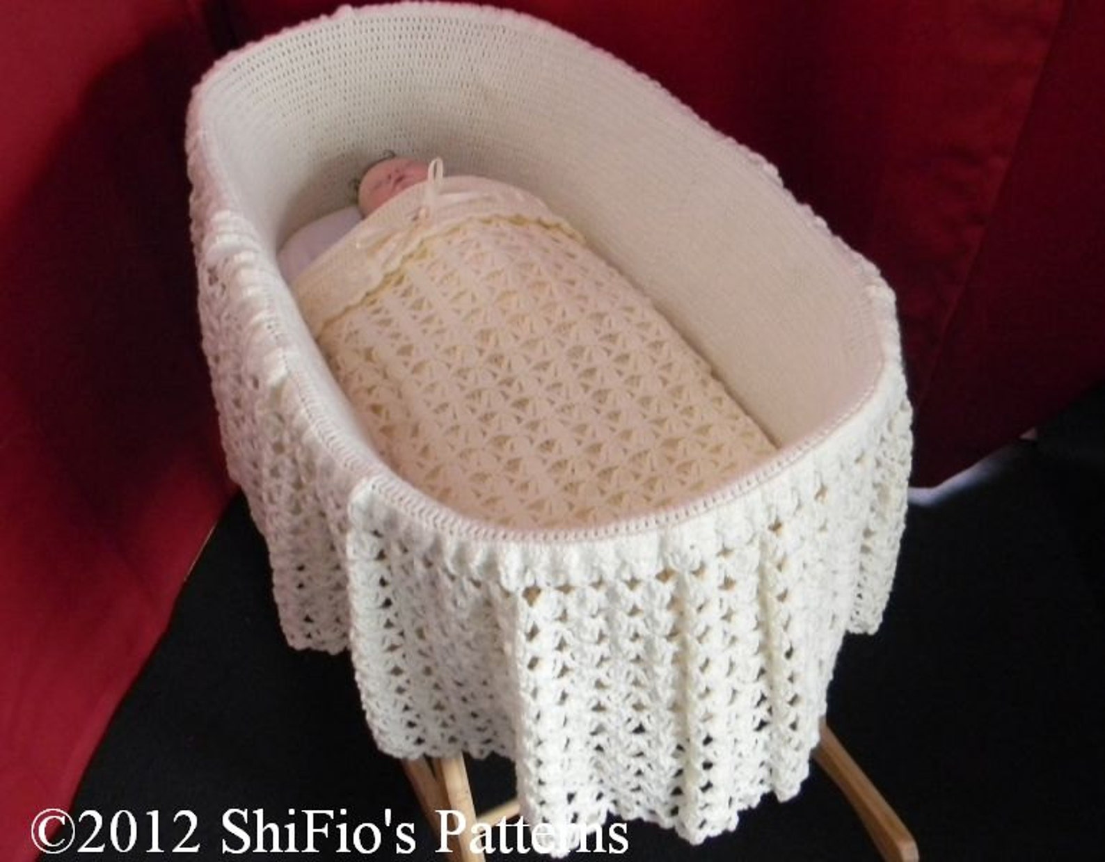 Crochet Pattern for Hooded Moses Basket Cover Plus Blanket/ - Etsy