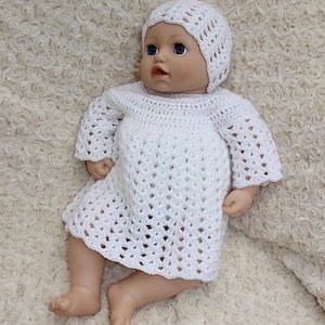 CROCHET PATTERN Baby Annabelle / Baby Born Dress, Hat & Pants PDF 373 Digital Download