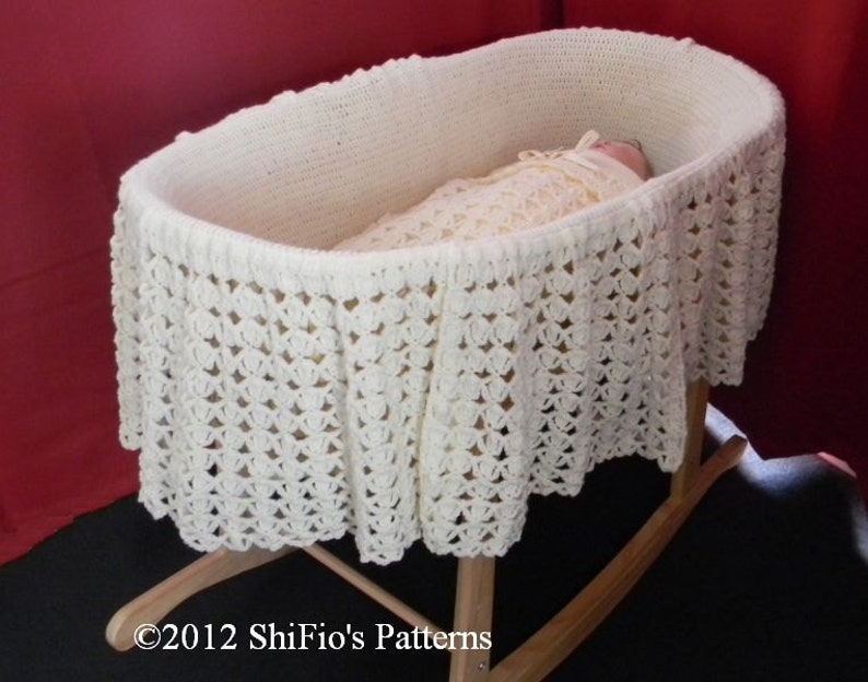 Crochet Pattern for Hooded Moses Basket Cover Plus Blanket/ Etsy UK