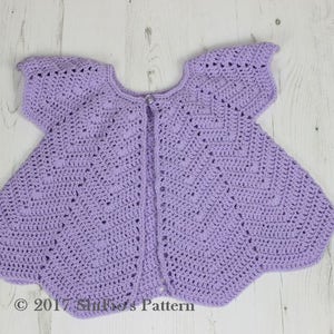 CROCHET PATTERN For Rippled Angel Top in 3 Sizes, 6 months to 4 years, Girls, Baby, Summer U.K, U.S.A PDF 368 Digital Download image 6