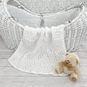 Knitting Pattern - Babies Double Knitting Blanket Pattern - Double Knitting Babies Afghan Pattern- KP537