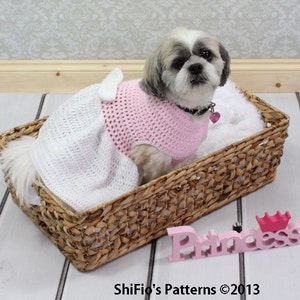 Crochet Pattern Crochet Dog Outfit Pattern Dog Pattern Dog Jumper Pattern Dog Sweater Pattern 4 Sizes CP66 image 3