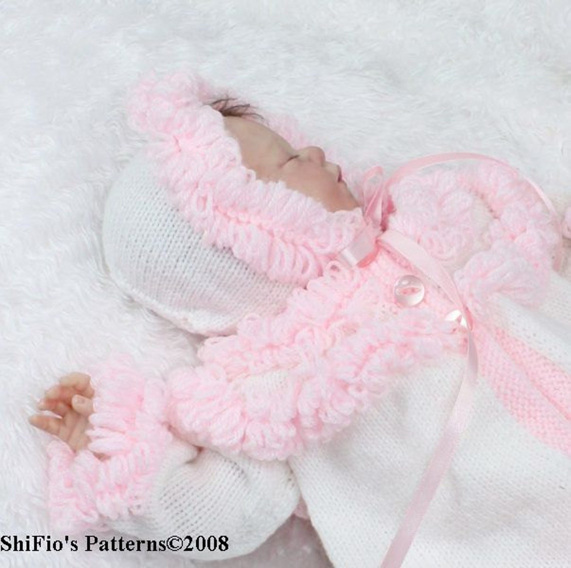 KNITTING PATTERN for Loopy Jacket Booties & Hat PDF 31 Etsy