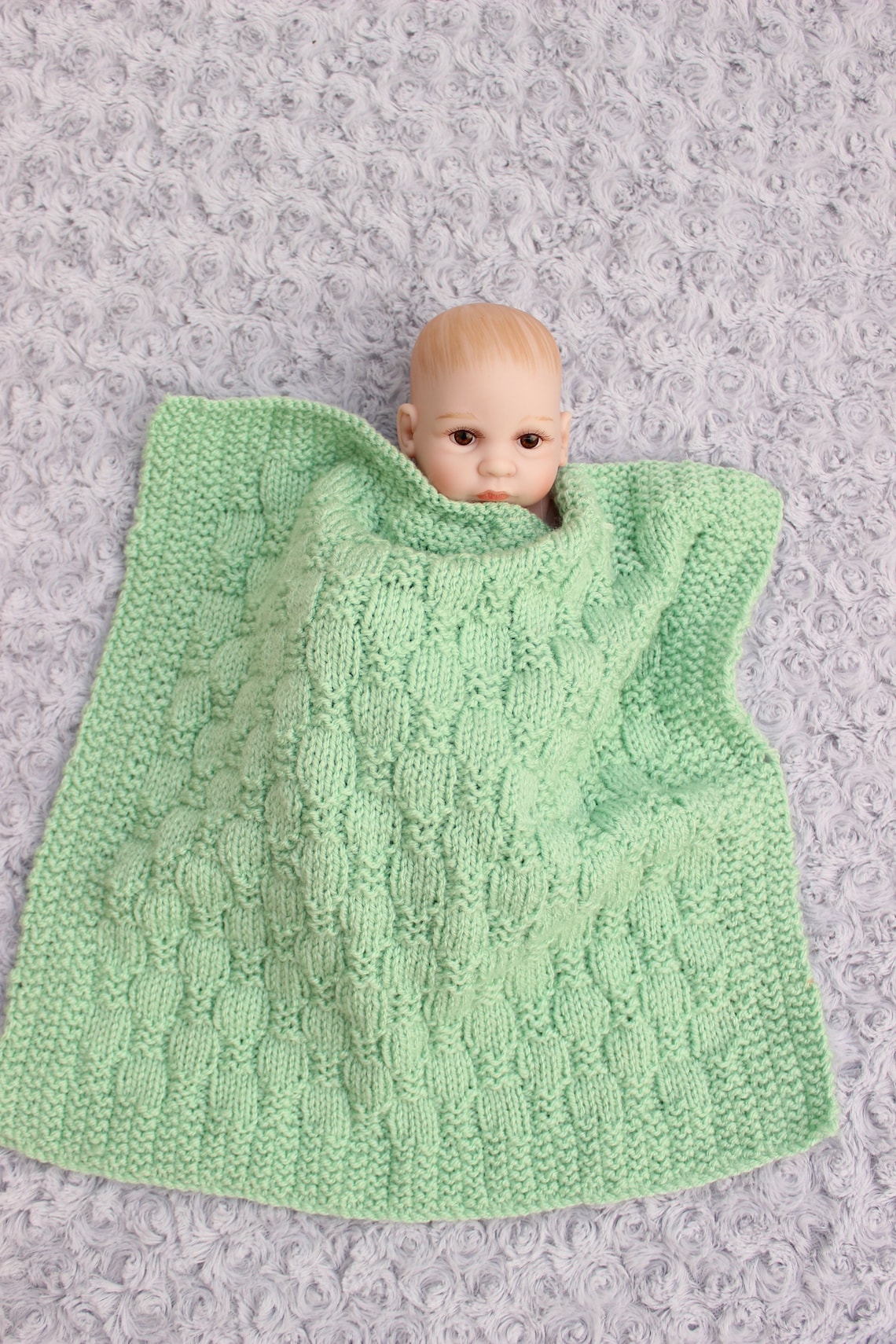 Knitting Pattern for 2 Dolls Blankets 4 Sizes to fit Etsy España