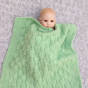 Knitting Pattern for 2 Dolls Blankets 4 Sizes to fit 10 to 12 Doll and 14 to 16 Doll Double Knitting Pattern for Doll KP620 image 7