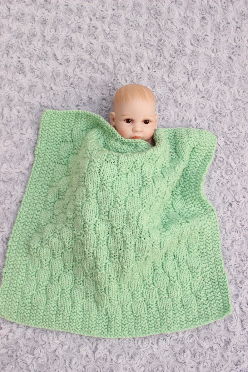 Knitting Pattern for 2 Dolls Blankets 4 Sizes to fit 10 to 12 Doll and 14 to 16 Doll Double Knitting Pattern for Doll KP620 image 7