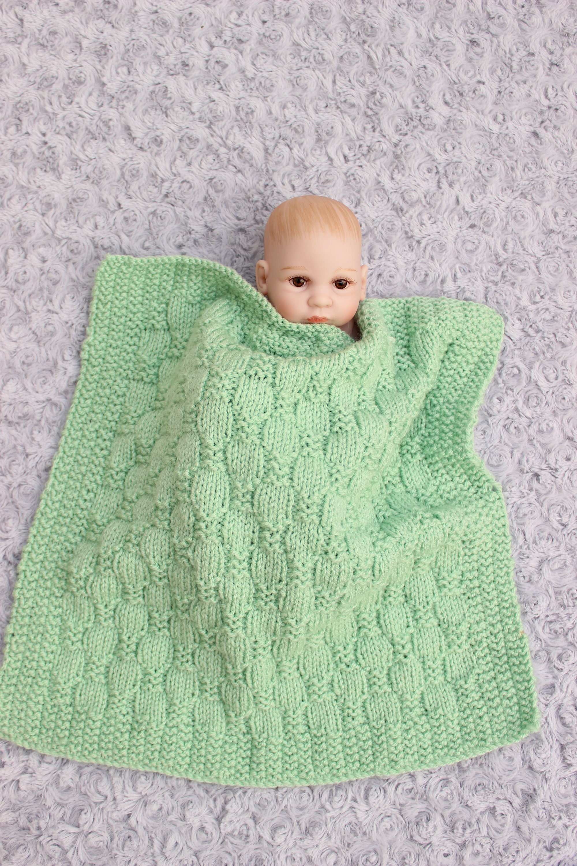 Knitting Pattern for 2 Dolls Blankets 4 Sizes to fit Etsy España