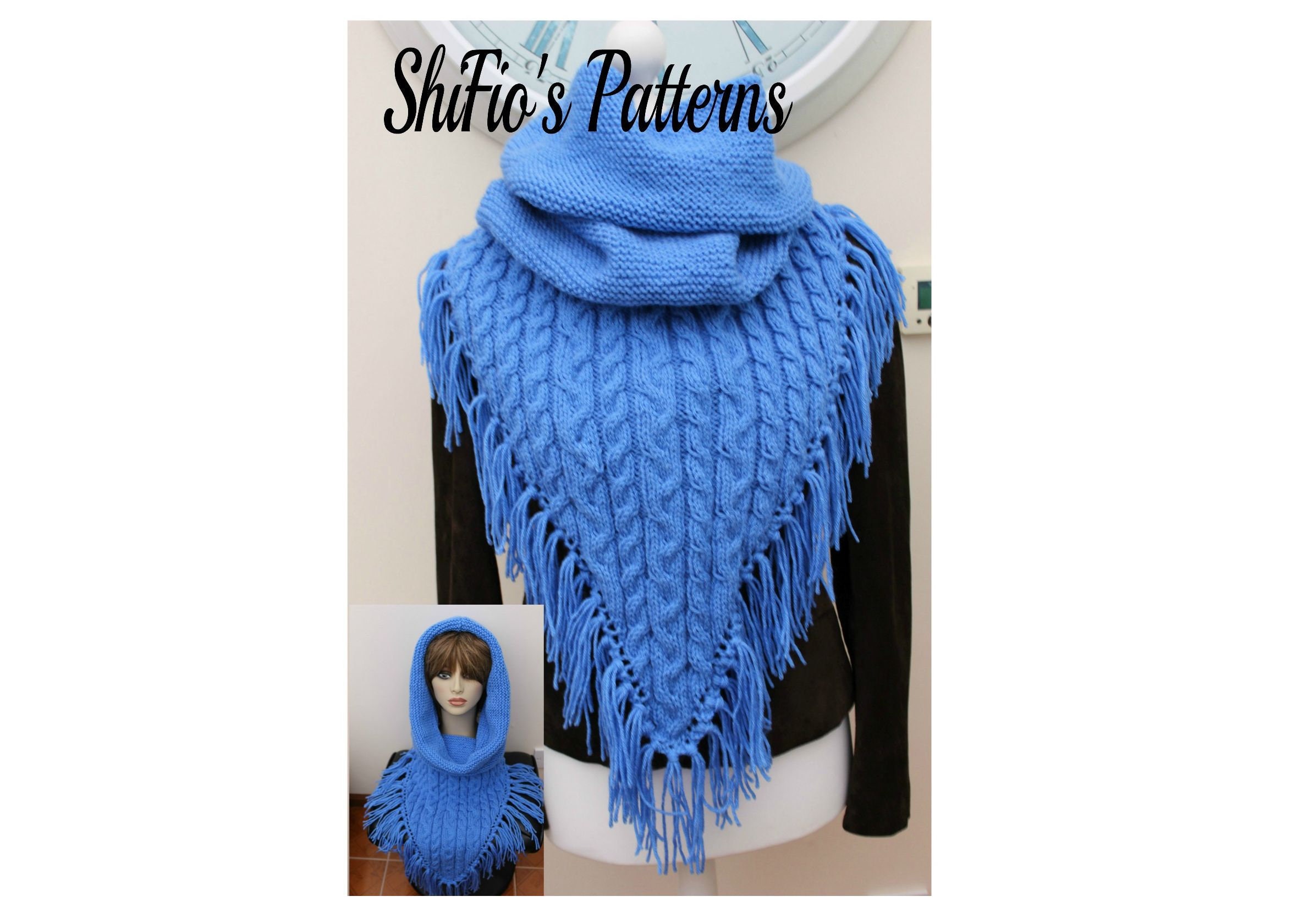 Hooded Scarf Chunky Scarf Handmade Scarf Wool Scarf Affordable Scarves –  SWAKCouture