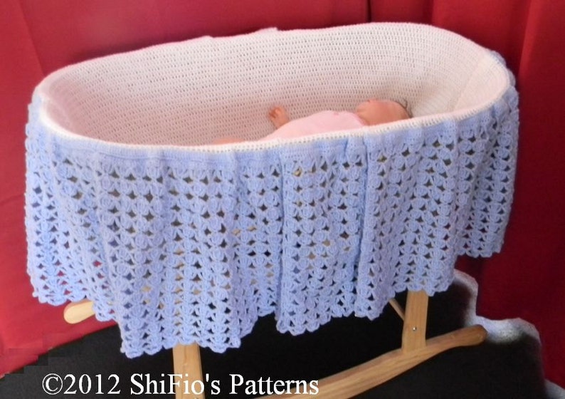 Crochet Pattern for Hooded Moses Basket Cover Plus Blanket/ Etsy UK