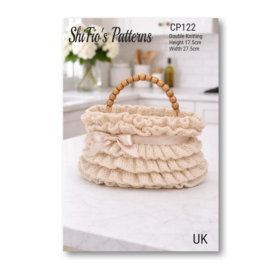 Crochet Ruffle Handbag Pattern, Vintage Style Purse, Frilly Bag ...