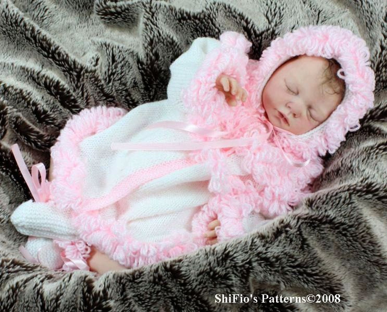 KNITTING PATTERN For Loopy Jacket Booties & Hat PDF 31 Etsy