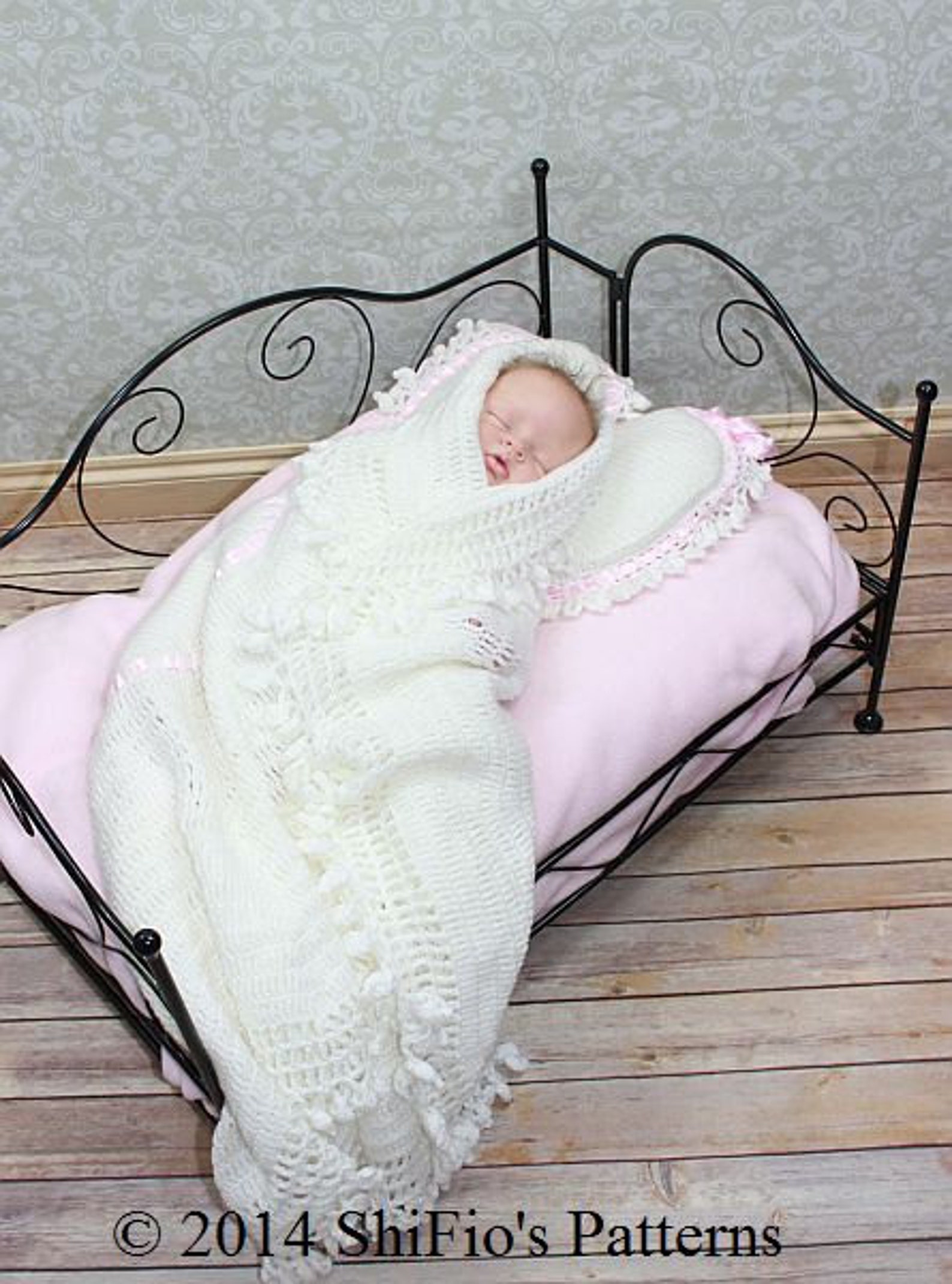 CROCHET PATTERN for Heart Christening Shawl & Cushion PDF 98 Etsy
