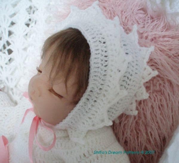Crochet Pattern Baby Angel Top, Shorts, Bonnet - Crochet Pattern