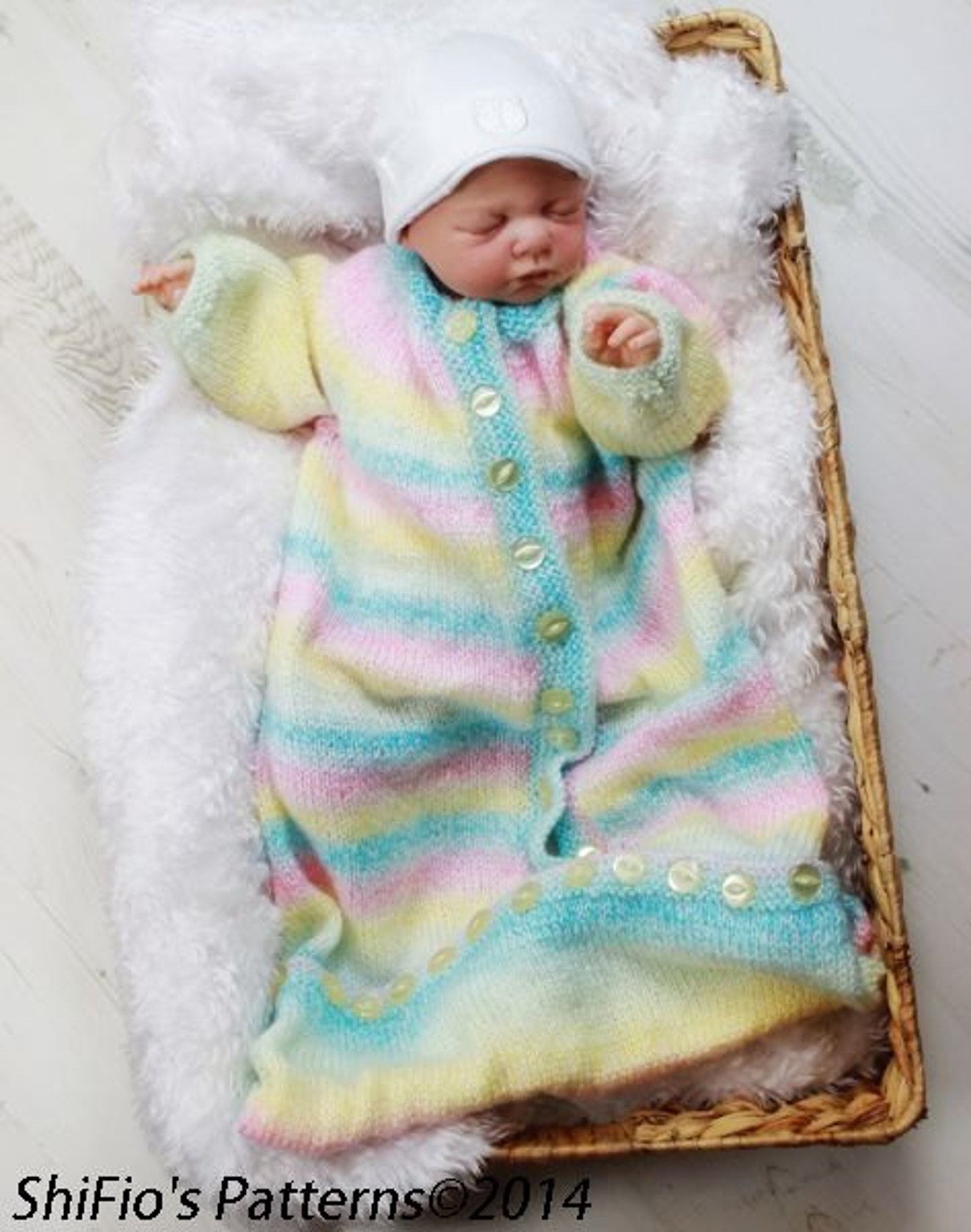 KNITTING PATTERN For Baby Sleeping bag in 2 Sizes PDF 207 Etsy