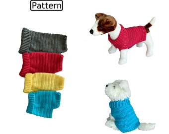 Crochet Pattern - Crochet Dog Outfit Pattern - Dog Pattern - Dog Jumper Pattern - Dog Sweater Pattern - 4 Sizes - CP429