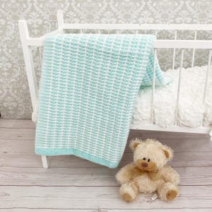 Knitting Pattern - Babies Double Knitting Blanket Pattern - Double Knitting Babies Afghan Pattern- KP531