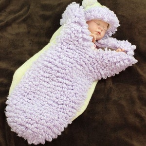 Baby Knitting Pattern Papoose, Cocoon, Cuddle Sac Knitting Pattern 2 Sizes DIGITAL DOWNLOAD 193