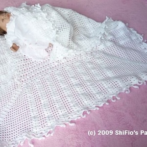 CROCHET PATTERN For Baby Shawl - Blanket crochet pattern - afghan crochet pattern - CP206 Digital Download PDF