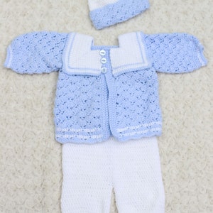 CROCHET PATTERN for Baby Sailor Boy Suit Pants Jacket - Etsy