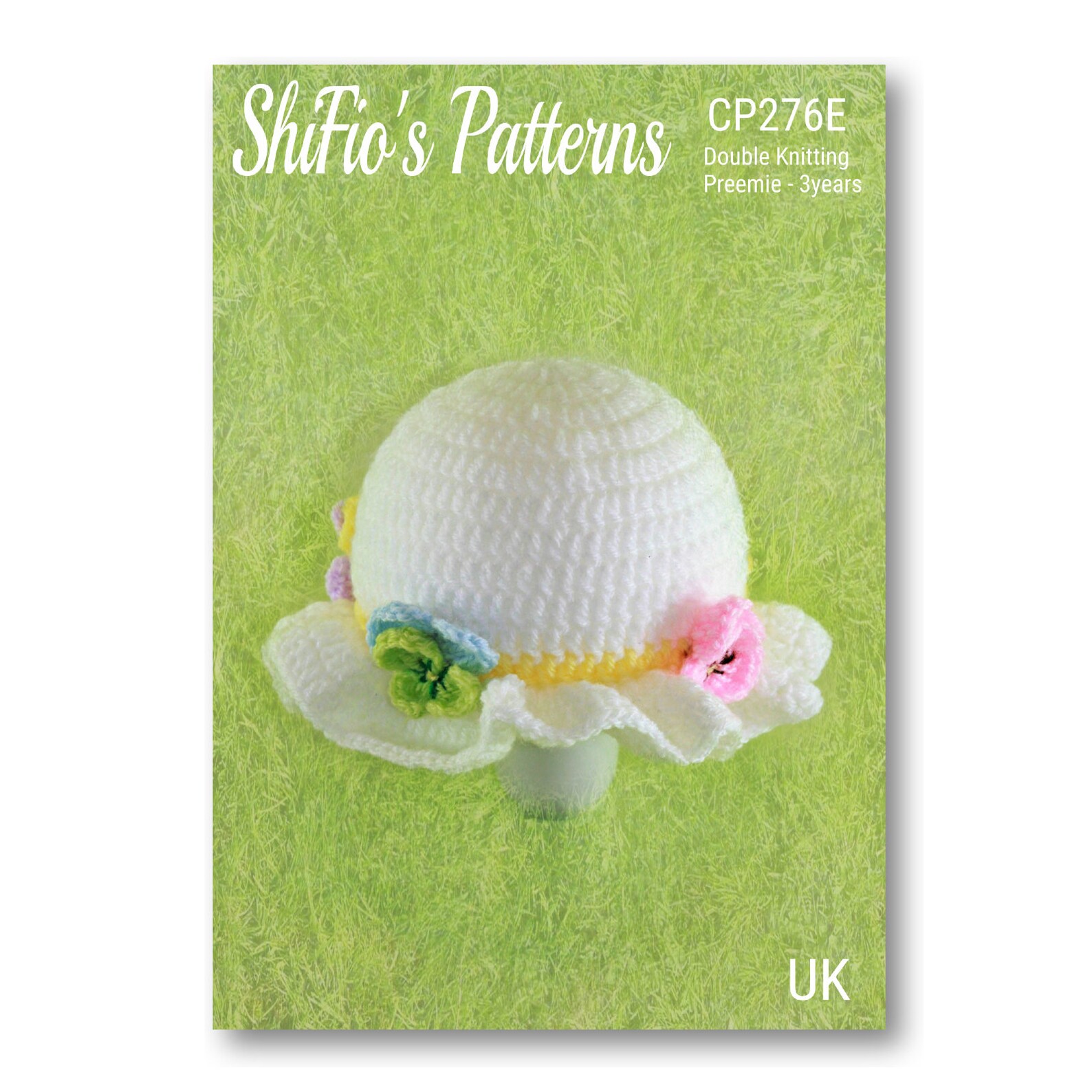 Crochet Pattern for Flower Easter Hat in 5 Sizes Etsy