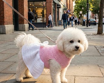 Crochet Pattern - Crochet Dog Outfit Pattern - Dog Pattern - Dog Dress Pattern - Dog Crochet Pattern - 4 Sizes - CP66