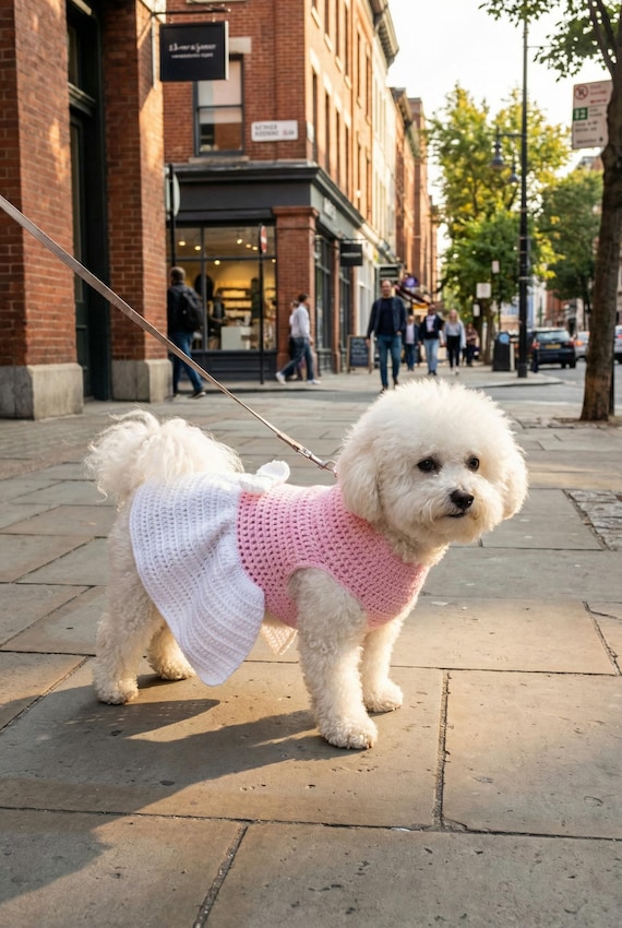 dog dress crochet Crochet Pattern for Dog Dress "Chic"