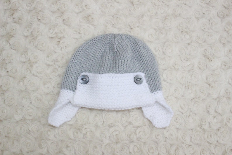 KNITTING PATTERN For Baby Aviator Hat Bonnet in 4 Sizes PDF 564 Digital Download image 10