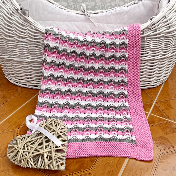 Knitting Pattern knitted Blanket Pattern Baby Pattern Baby Blanket Pattern Baby Afghan Pattern Cot Blanket KP444 Etsy Canada