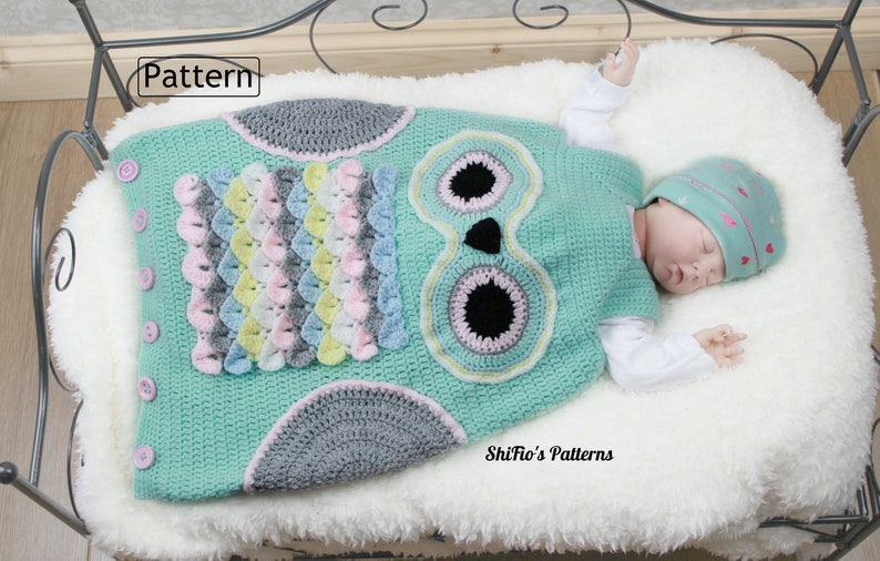 Crochet Pattern Crochet Sleeping Bag Pattern Baby Pattern Etsy
