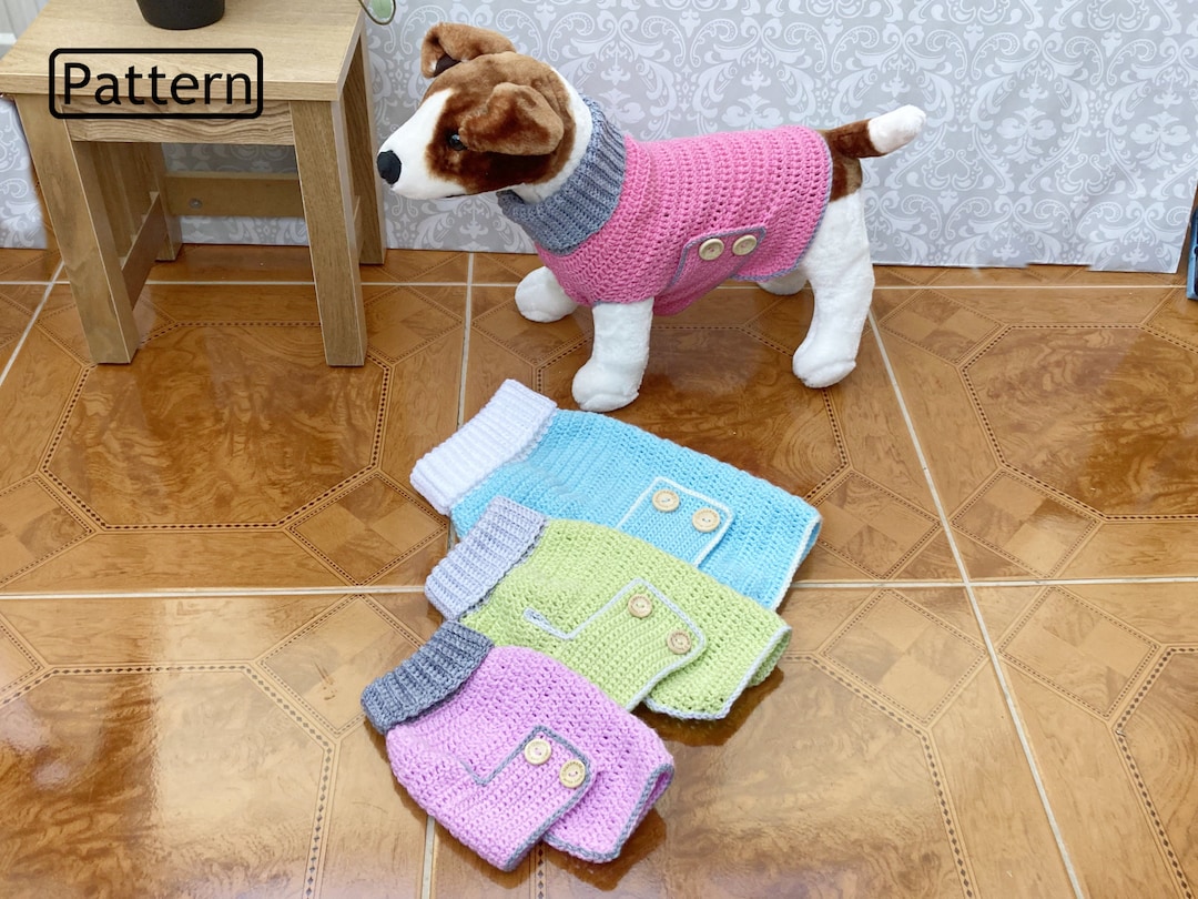 Crochet Pattern Crochet Dog Sweater Pattern Dog Crochet Pattern Dog