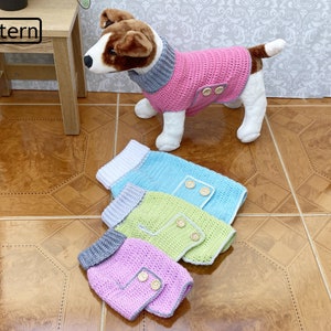 Crochet Pattern - Crochet Dog Sweater Pattern - Dog Crochet Pattern - Dog Jumper Pattern - Dog Coat Pattern - 4 Sizes - CP465