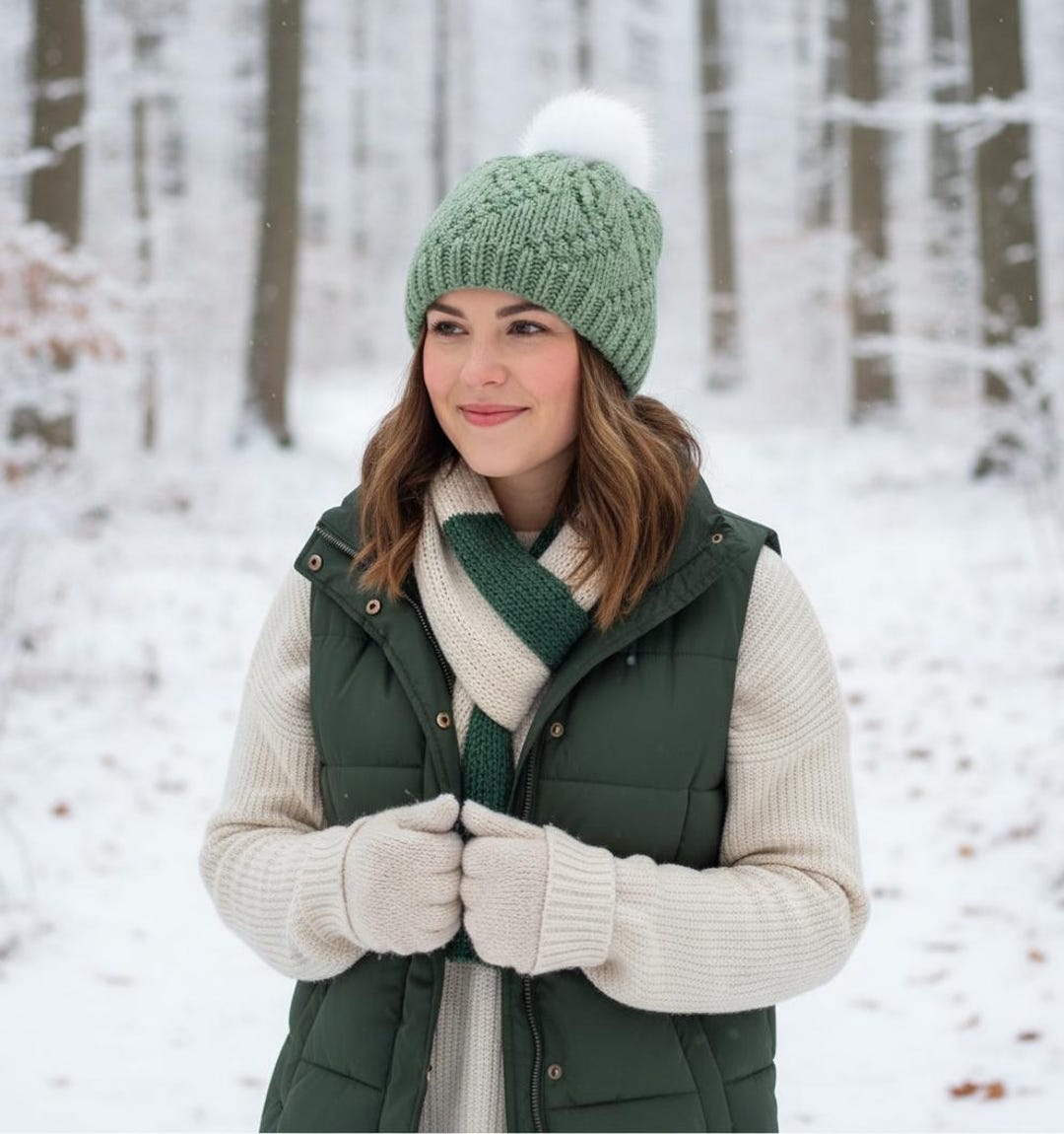 Chunky Knit Hat Pattern PDF | Easy Adult Beanie Pattern | Bulky Yarn ...